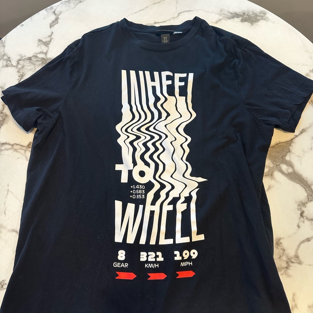 H&M Mens Graphic T-Shirt X Formula 1 Size XL